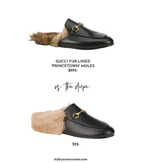 gucci fur loafers dupe steve madden|Gucci loafer mule dupes.